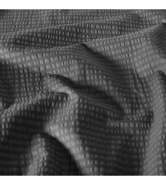 Seersucker Uni 160x210 + 65x100cm Anthrazit